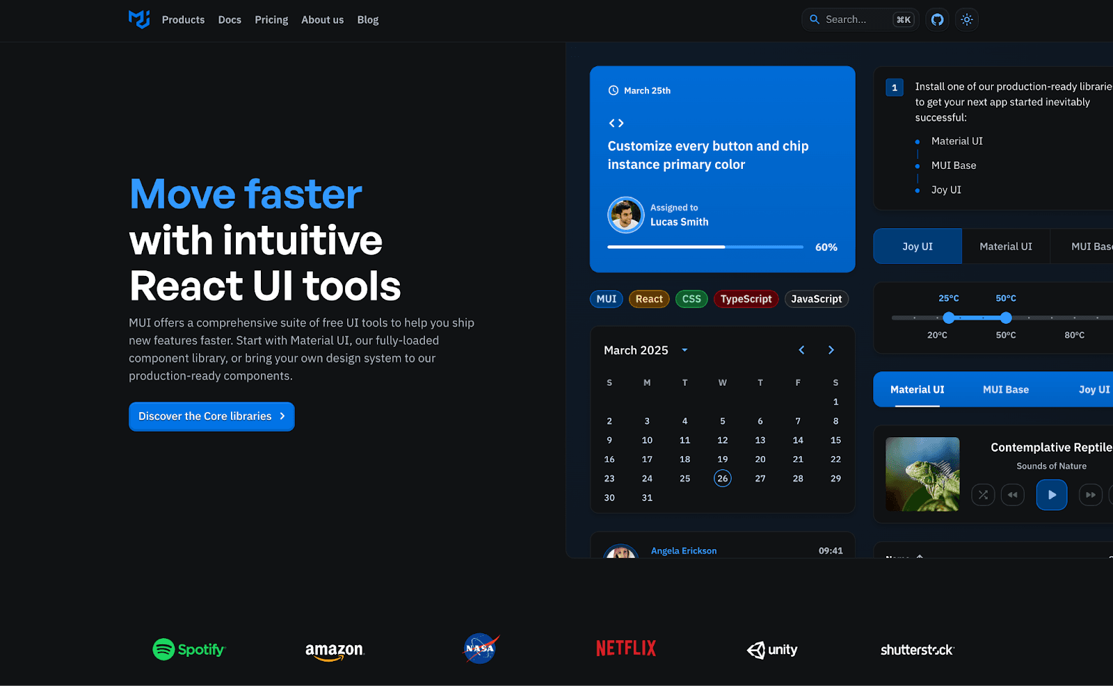 Material UI components