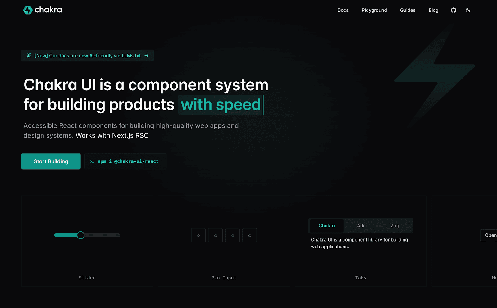Chakra UI components