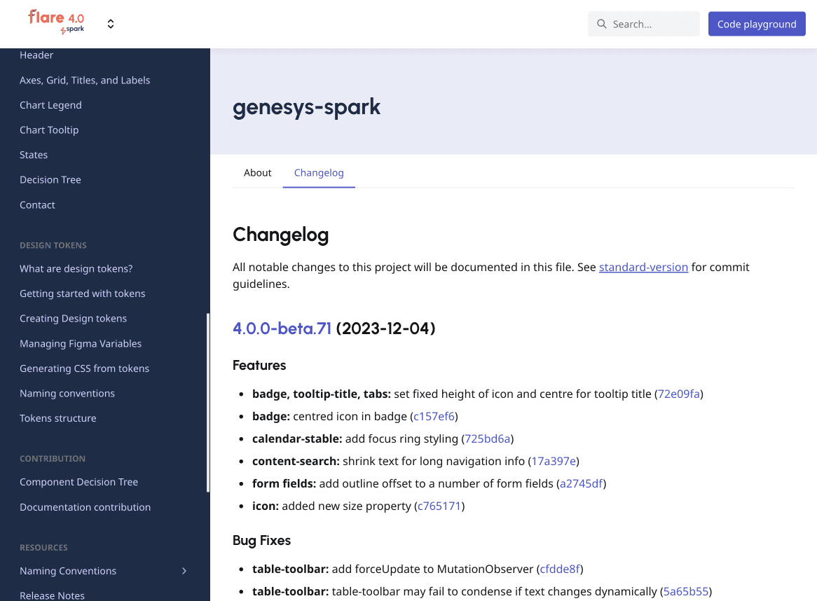 Spark Flare 4.0 documentation preview