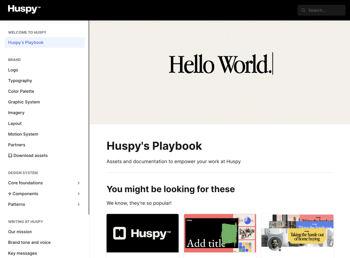 Huspy documentation preview