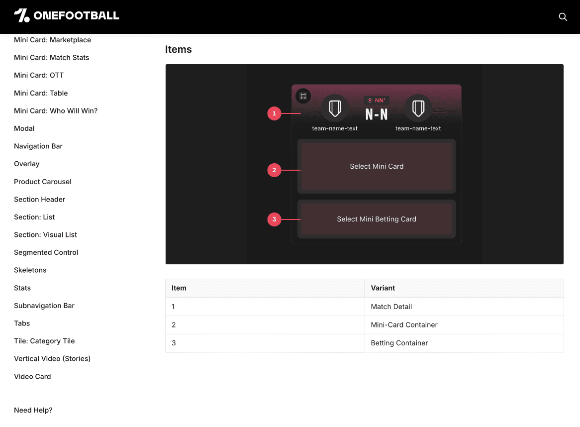 OneFootball Assist documentation preview